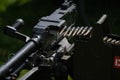 The FN MAG is a Belgian 7.62 mm general-purpose machine gun Royalty Free Stock Photo