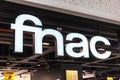 Fnac logo sign store at Alegro shopping center. Fnac is a large French retail chain selling cultural and electronic products.