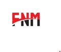 FNM Letter Initial Logo Design Vector Illustration Royalty Free Stock Photo