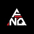 FNQ triangle letter logo design with triangle shape. FNQ triangle logo design monogram. FNQ triangle vector logo template with red Royalty Free Stock Photo