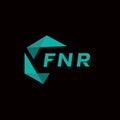 FNR creative minimalist letter logo. FNR unique vector initials alphabet letter logo designFNR creative minimalist letter logo. Royalty Free Stock Photo