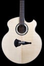 Uniquely Shaped Huge Acoustic Guitar - Spruce top, cutaway, rosewood bridge