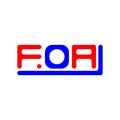 FOA letter logo creative design with vector graphic, FOA Royalty Free Stock Photo