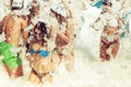 Foam beach summer party marmaris turkey Royalty Free Stock Photo