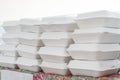 Foam boxes Royalty Free Stock Photo