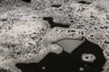 Foam bubbles abstract black background. Detergent Royalty Free Stock Photo