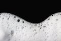 Foam bubbles abstract black background Royalty Free Stock Photo