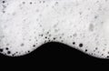 Foam bubbles abstract black background Royalty Free Stock Photo