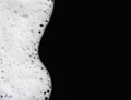 Foam bubbles abstract black background Royalty Free Stock Photo