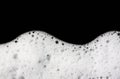 Foam bubbles abstract black background Royalty Free Stock Photo