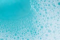 foam bubbles.Blue water with white foam bubbles.Foam Water Soap Suds. soap bubbles background. Royalty Free Stock Photo