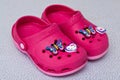 Foam clog Crocs children shoes Royalty Free Stock Photo