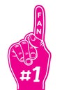 Foam finger - fan finger