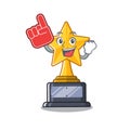 Foam finger star shaped cartoon the toy trophy