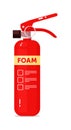 Foam fire extinguisher equipment with handle