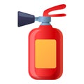 Foam fire extinguisher icon, cartoon style