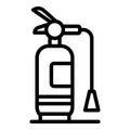 Foam fire extinguisher icon, outline style