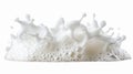 Foam isolated on white created with Generative AI. Lots of bubbles for cleaning. Royalty Free Stock Photo