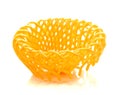 Foam mesh wrapped fruit Yellow isolate on a white background Royalty Free Stock Photo
