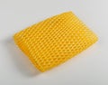 Foam Packaging Net Isolated, Expanded Polyethylene Net, EPE Foam Mesh Net Packaging for Fruit and Vegetables Royalty Free Stock Photo