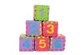 Foam puzzle numbers Royalty Free Stock Photo