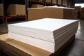 foam sheets next to a shipping box