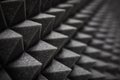 Foam soundproofing coating close-up Royalty Free Stock Photo