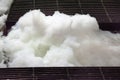 Foam from water pollution Royalty Free Stock Photo