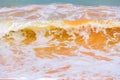 Foam wave, running on the sandy shore Royalty Free Stock Photo