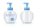 Foaming facial wash bottle Royalty Free Stock Photo