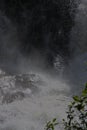 Foaming water from the Elephant Falls in Vietnam