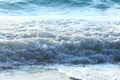 Foamy sea wave on coast Royalty Free Stock Photo