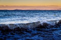 Foamy Shore Of Marmara Sea In Turkey Royalty Free Stock Photo