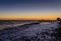 Foamy Shore Of Marmara Sea In Turkey Royalty Free Stock Photo