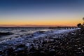 Foamy Shore Of Marmara Sea In Turkey Royalty Free Stock Photo