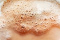 Foamy surface of coffee