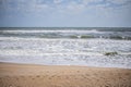 Foamy waves on the Atlantic Ocean.