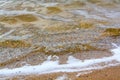 Foamy waves of the river Royalty Free Stock Photo