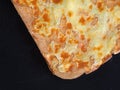 Focaccia with mozzarella cheese italian organic spelt  flat bread with mozzarella organic cheese Royalty Free Stock Photo