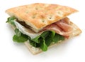 Focaccia panino, italian sandwich