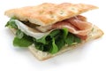 Focaccia panino, italian sandwich Royalty Free Stock Photo