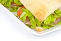 Focaccia Sandwich Royalty Free Stock Photo