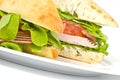 Focaccia Sandwich Royalty Free Stock Photo