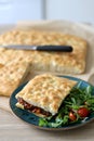 Foccacia Sandwich Royalty Free Stock Photo