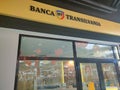 Focsani, Romania - September 12, 2022: The logo sign of Transilvania Bank Banca Transilvania in Romanian language