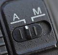 Focus, auto manual switch Royalty Free Stock Photo