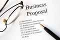 Focus on the business proposal