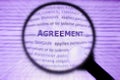 Focus or concentrate agreement business concept Royalty Free Stock Photo