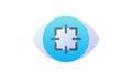Focus concentration sharpen attention single isolated icon with smooth style