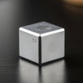 Focus is on the cube with a shallow depth of field creating a blurred Royalty Free Stock Photo
